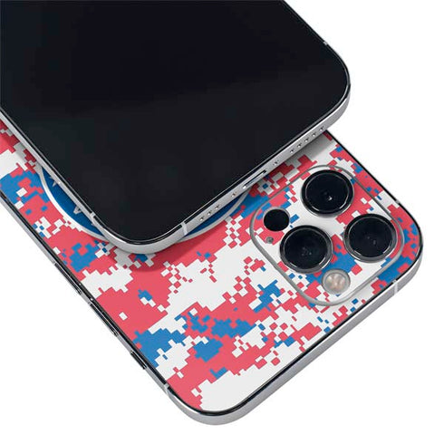 NBA Philadelphia 76ers Red Digi Camo iPhone 12 Pro Skin
